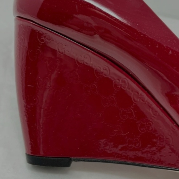 Gucci round toe wedge shoes - Picture 6 of 7